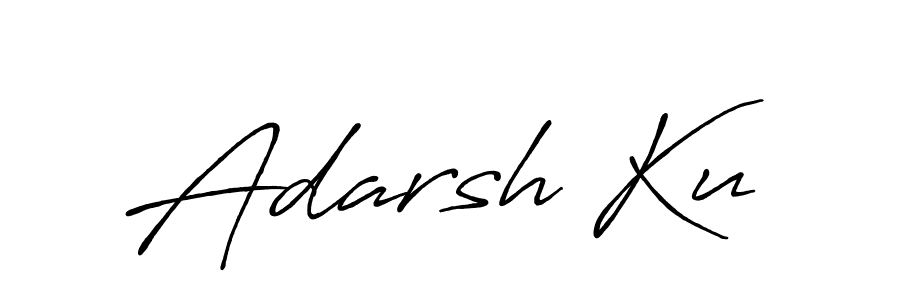 Also we have Adarsh Ku name is the best signature style. Create professional handwritten signature collection using Antro_Vectra_Bolder autograph style. Adarsh Ku signature style 7 images and pictures png