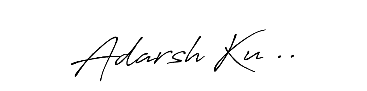 Adarsh Ku .. stylish signature style. Best Handwritten Sign (Antro_Vectra_Bolder) for my name. Handwritten Signature Collection Ideas for my name Adarsh Ku ... Adarsh Ku .. signature style 7 images and pictures png