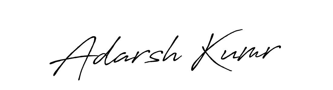 Similarly Antro_Vectra_Bolder is the best handwritten signature design. Signature creator online .You can use it as an online autograph creator for name Adarsh Kumr. Adarsh Kumr signature style 7 images and pictures png