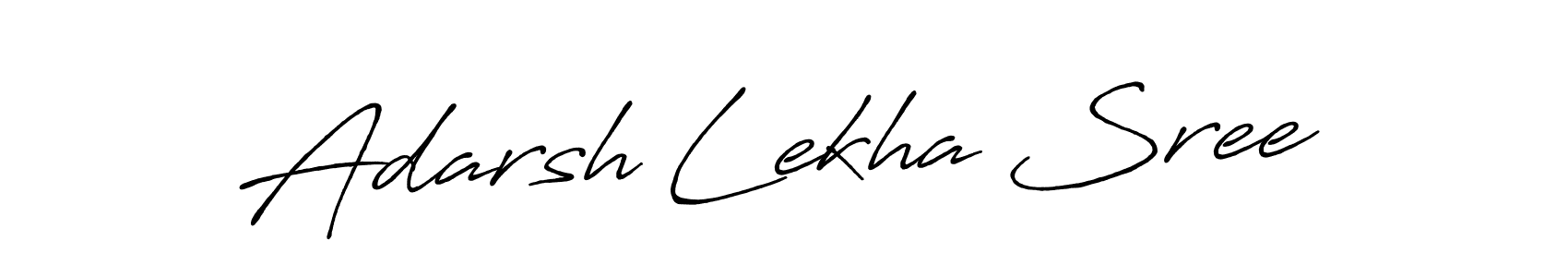 Create a beautiful signature design for name Adarsh Lekha Sree. With this signature (Antro_Vectra_Bolder) fonts, you can make a handwritten signature for free. Adarsh Lekha Sree signature style 7 images and pictures png