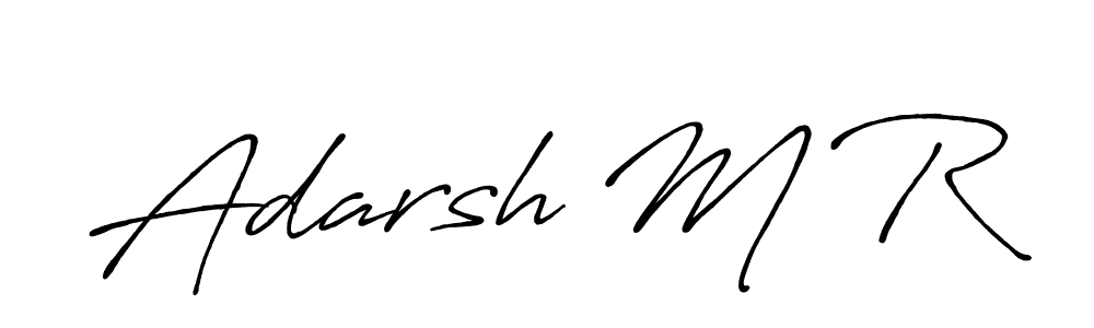 How to make Adarsh M R signature? Antro_Vectra_Bolder is a professional autograph style. Create handwritten signature for Adarsh M R name. Adarsh M R signature style 7 images and pictures png