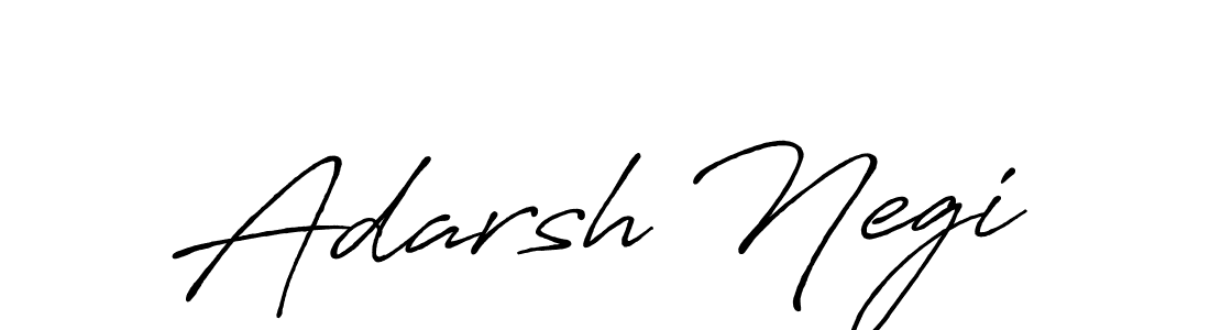 Design your own signature with our free online signature maker. With this signature software, you can create a handwritten (Antro_Vectra_Bolder) signature for name Adarsh Negi. Adarsh Negi signature style 7 images and pictures png