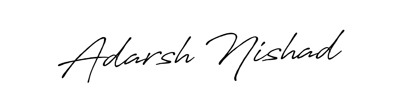 Adarsh Nishad stylish signature style. Best Handwritten Sign (Antro_Vectra_Bolder) for my name. Handwritten Signature Collection Ideas for my name Adarsh Nishad. Adarsh Nishad signature style 7 images and pictures png