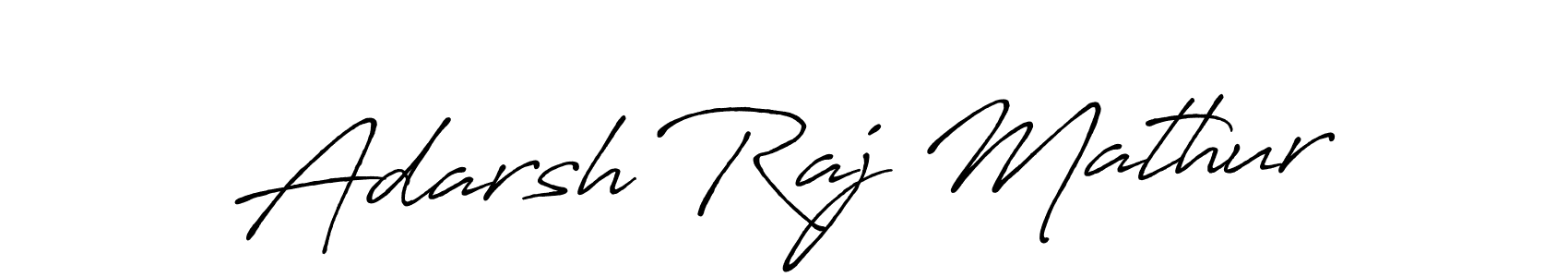 Similarly Antro_Vectra_Bolder is the best handwritten signature design. Signature creator online .You can use it as an online autograph creator for name Adarsh Raj Mathur. Adarsh Raj Mathur signature style 7 images and pictures png
