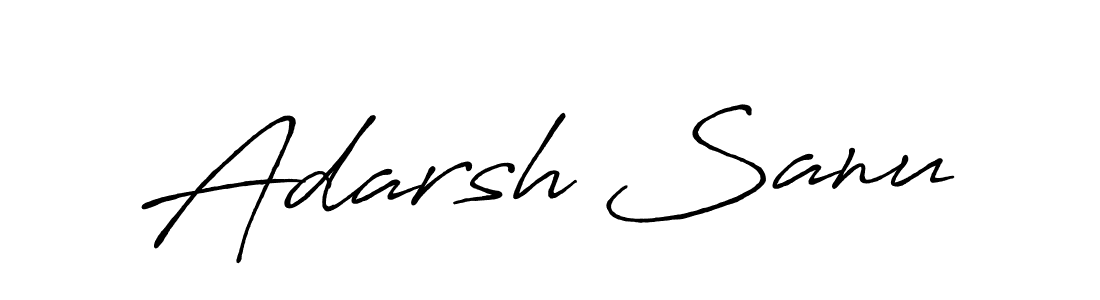 Antro_Vectra_Bolder is a professional signature style that is perfect for those who want to add a touch of class to their signature. It is also a great choice for those who want to make their signature more unique. Get Adarsh Sanu name to fancy signature for free. Adarsh Sanu signature style 7 images and pictures png