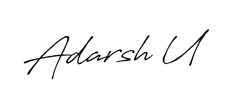 You should practise on your own different ways (Antro_Vectra_Bolder) to write your name (Adarsh U) in signature. don't let someone else do it for you. Adarsh U signature style 7 images and pictures png