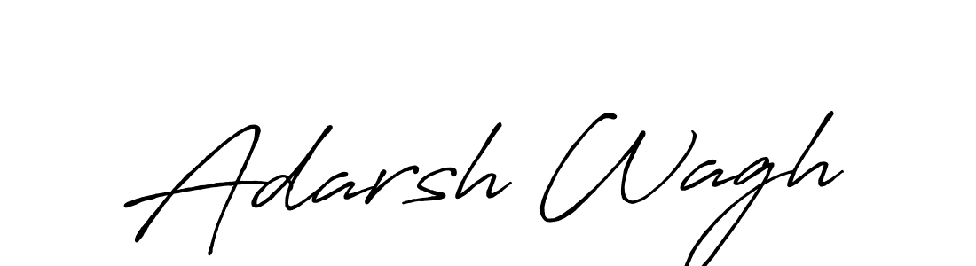 Design your own signature with our free online signature maker. With this signature software, you can create a handwritten (Antro_Vectra_Bolder) signature for name Adarsh Wagh. Adarsh Wagh signature style 7 images and pictures png