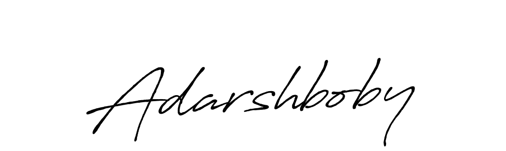 Create a beautiful signature design for name Adarshboby. With this signature (Antro_Vectra_Bolder) fonts, you can make a handwritten signature for free. Adarshboby signature style 7 images and pictures png
