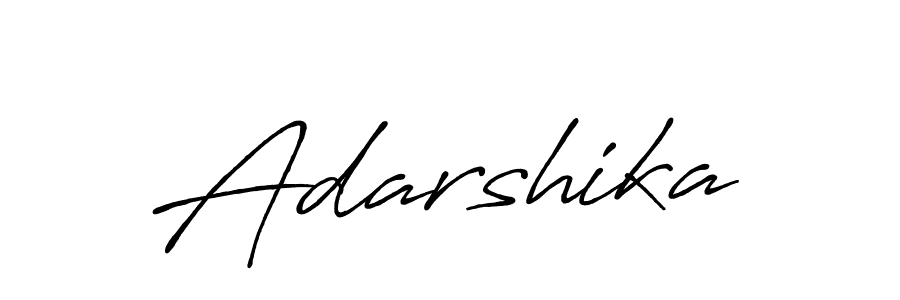 How to make Adarshika name signature. Use Antro_Vectra_Bolder style for creating short signs online. This is the latest handwritten sign. Adarshika signature style 7 images and pictures png