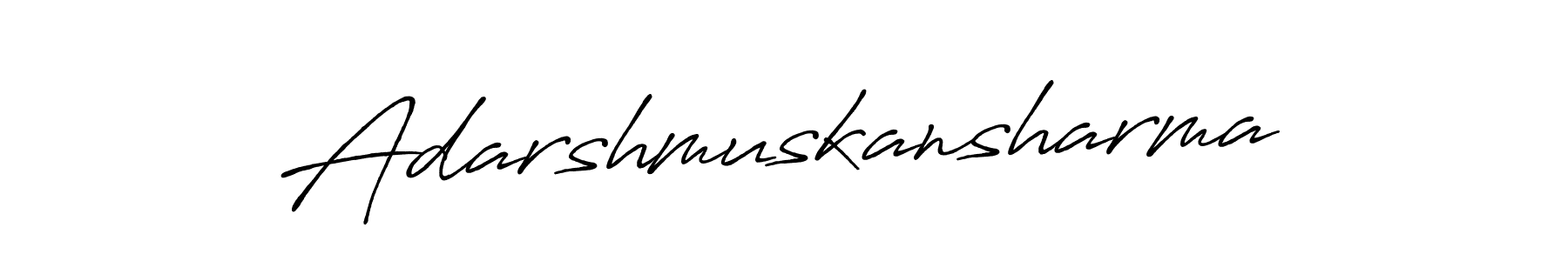 Use a signature maker to create a handwritten signature online. With this signature software, you can design (Antro_Vectra_Bolder) your own signature for name Adarshmuskansharma. Adarshmuskansharma signature style 7 images and pictures png