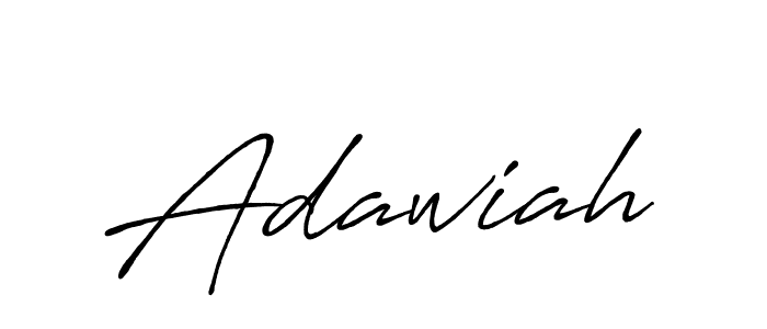 Also we have Adawiah name is the best signature style. Create professional handwritten signature collection using Antro_Vectra_Bolder autograph style. Adawiah signature style 7 images and pictures png