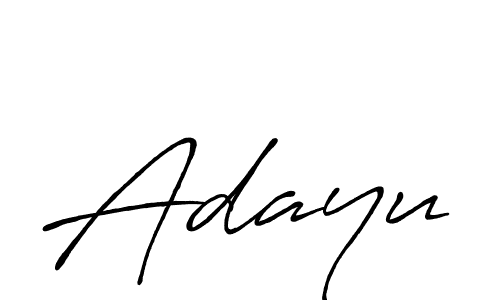 Adayu stylish signature style. Best Handwritten Sign (Antro_Vectra_Bolder) for my name. Handwritten Signature Collection Ideas for my name Adayu. Adayu signature style 7 images and pictures png