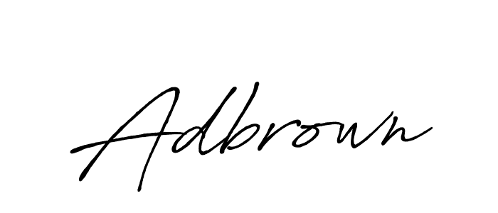 Adbrown stylish signature style. Best Handwritten Sign (Antro_Vectra_Bolder) for my name. Handwritten Signature Collection Ideas for my name Adbrown. Adbrown signature style 7 images and pictures png