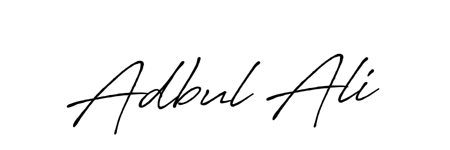 Design your own signature with our free online signature maker. With this signature software, you can create a handwritten (Antro_Vectra_Bolder) signature for name Adbul Ali. Adbul Ali signature style 7 images and pictures png