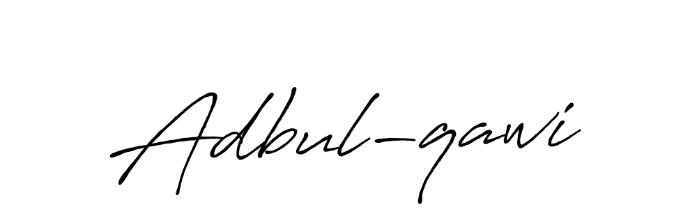 Design your own signature with our free online signature maker. With this signature software, you can create a handwritten (Antro_Vectra_Bolder) signature for name Adbul-qawi. Adbul-qawi signature style 7 images and pictures png
