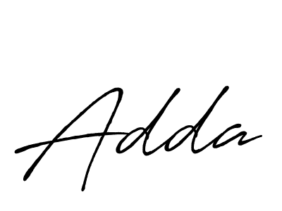 You should practise on your own different ways (Antro_Vectra_Bolder) to write your name (Adda) in signature. don't let someone else do it for you. Adda signature style 7 images and pictures png