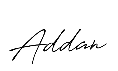 Create a beautiful signature design for name Addan. With this signature (Antro_Vectra_Bolder) fonts, you can make a handwritten signature for free. Addan signature style 7 images and pictures png