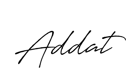 Create a beautiful signature design for name Addat. With this signature (Antro_Vectra_Bolder) fonts, you can make a handwritten signature for free. Addat signature style 7 images and pictures png