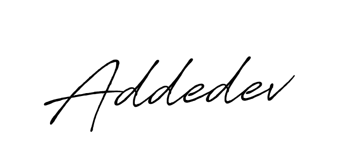 Best and Professional Signature Style for Addedev. Antro_Vectra_Bolder Best Signature Style Collection. Addedev signature style 7 images and pictures png