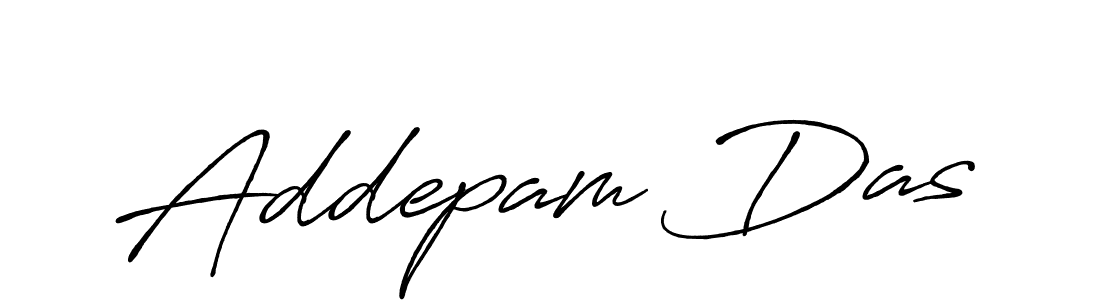 Design your own signature with our free online signature maker. With this signature software, you can create a handwritten (Antro_Vectra_Bolder) signature for name Addepam Das. Addepam Das signature style 7 images and pictures png