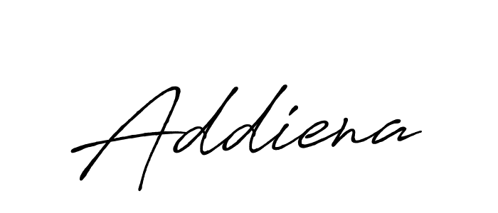 How to make Addiena name signature. Use Antro_Vectra_Bolder style for creating short signs online. This is the latest handwritten sign. Addiena signature style 7 images and pictures png