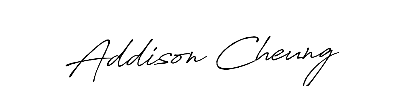 Antro_Vectra_Bolder is a professional signature style that is perfect for those who want to add a touch of class to their signature. It is also a great choice for those who want to make their signature more unique. Get Addison Cheung name to fancy signature for free. Addison Cheung signature style 7 images and pictures png