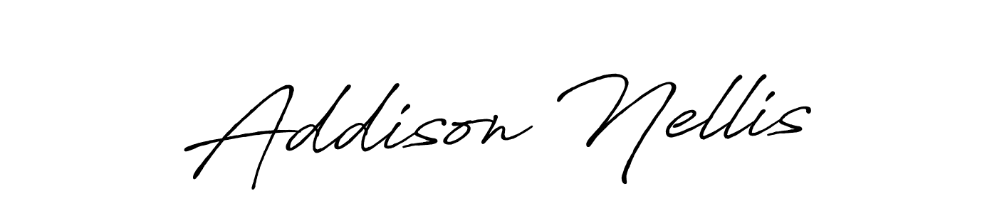 How to make Addison Nellis name signature. Use Antro_Vectra_Bolder style for creating short signs online. This is the latest handwritten sign. Addison Nellis signature style 7 images and pictures png