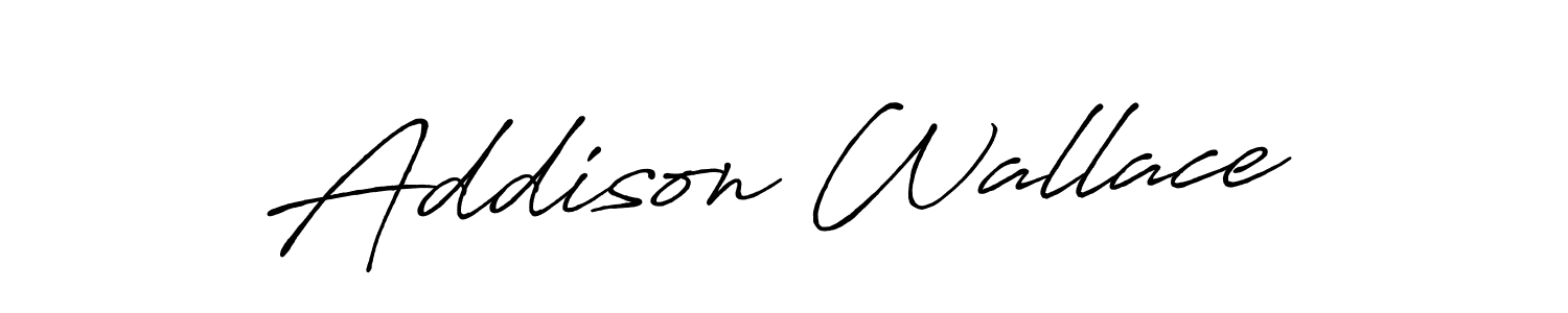 Antro_Vectra_Bolder is a professional signature style that is perfect for those who want to add a touch of class to their signature. It is also a great choice for those who want to make their signature more unique. Get Addison Wallace name to fancy signature for free. Addison Wallace signature style 7 images and pictures png