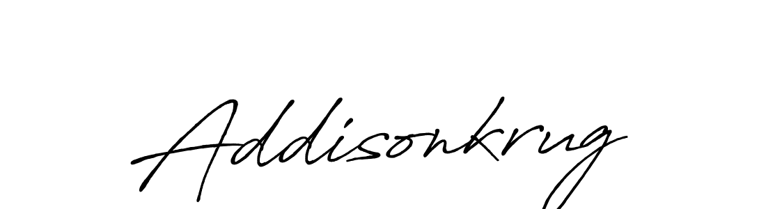 Create a beautiful signature design for name Addisonkrug. With this signature (Antro_Vectra_Bolder) fonts, you can make a handwritten signature for free. Addisonkrug signature style 7 images and pictures png