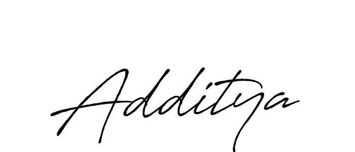 Design your own signature with our free online signature maker. With this signature software, you can create a handwritten (Antro_Vectra_Bolder) signature for name Additya. Additya signature style 7 images and pictures png