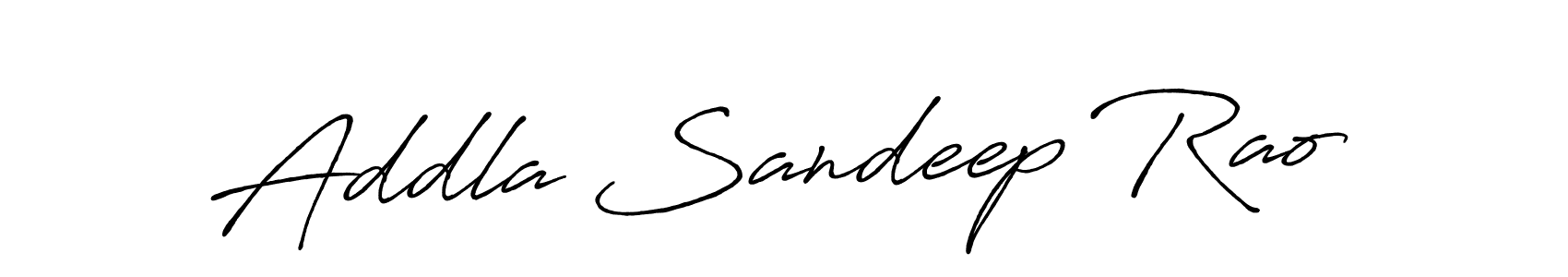 Also You can easily find your signature by using the search form. We will create Addla Sandeep Rao name handwritten signature images for you free of cost using Antro_Vectra_Bolder sign style. Addla Sandeep Rao signature style 7 images and pictures png
