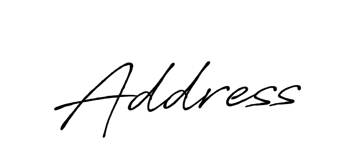 How to make Address signature? Antro_Vectra_Bolder is a professional autograph style. Create handwritten signature for Address name. Address signature style 7 images and pictures png