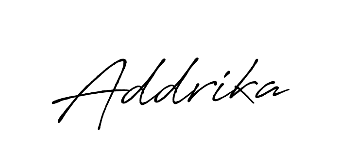 It looks lik you need a new signature style for name Addrika. Design unique handwritten (Antro_Vectra_Bolder) signature with our free signature maker in just a few clicks. Addrika signature style 7 images and pictures png