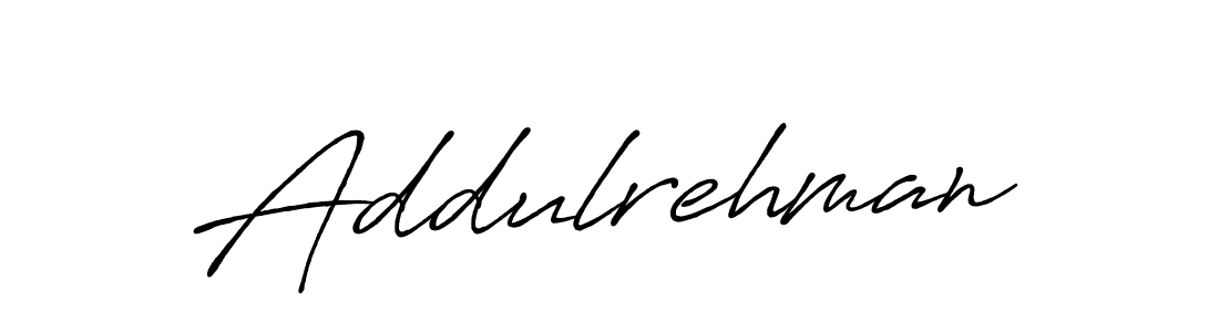 Design your own signature with our free online signature maker. With this signature software, you can create a handwritten (Antro_Vectra_Bolder) signature for name Addulrehman. Addulrehman signature style 7 images and pictures png