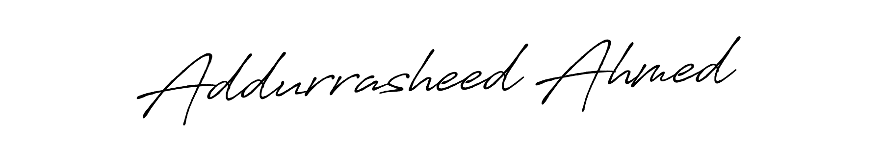 You can use this online signature creator to create a handwritten signature for the name Addurrasheed Ahmed. This is the best online autograph maker. Addurrasheed Ahmed signature style 7 images and pictures png