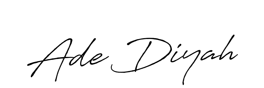 Best and Professional Signature Style for Ade Diyah. Antro_Vectra_Bolder Best Signature Style Collection. Ade Diyah signature style 7 images and pictures png