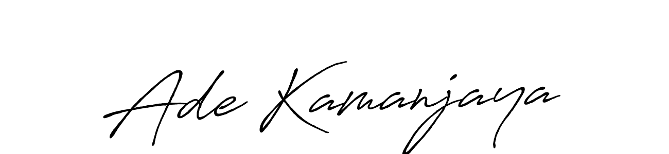 Ade Kamanjaya stylish signature style. Best Handwritten Sign (Antro_Vectra_Bolder) for my name. Handwritten Signature Collection Ideas for my name Ade Kamanjaya. Ade Kamanjaya signature style 7 images and pictures png