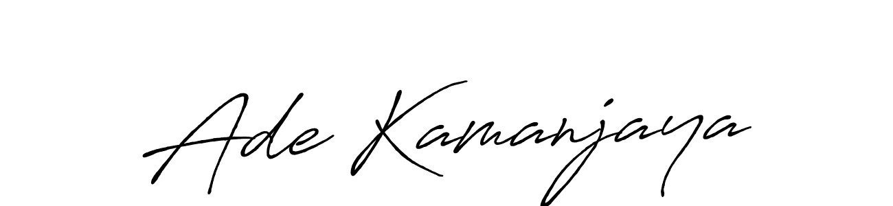 Antro_Vectra_Bolder is a professional signature style that is perfect for those who want to add a touch of class to their signature. It is also a great choice for those who want to make their signature more unique. Get Ade Kamanjaya name to fancy signature for free. Ade Kamanjaya signature style 7 images and pictures png