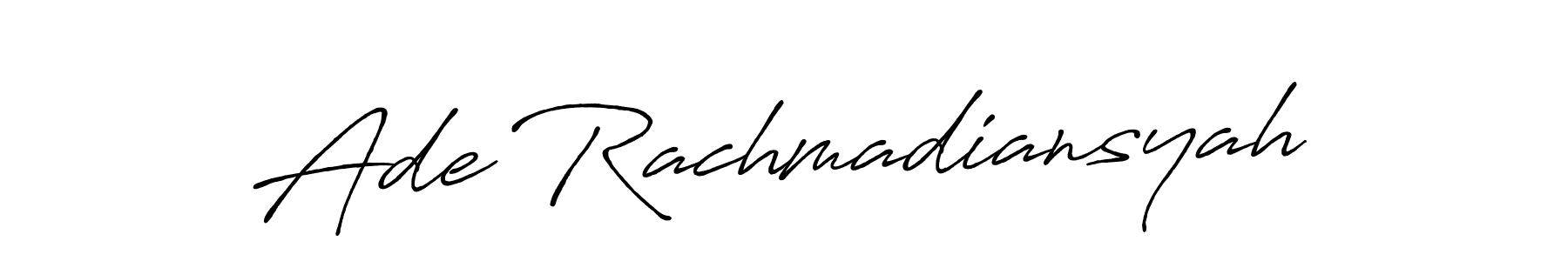 Ade Rachmadiansyah stylish signature style. Best Handwritten Sign (Antro_Vectra_Bolder) for my name. Handwritten Signature Collection Ideas for my name Ade Rachmadiansyah. Ade Rachmadiansyah signature style 7 images and pictures png