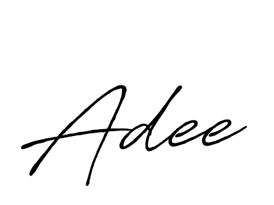 Use a signature maker to create a handwritten signature online. With this signature software, you can design (Antro_Vectra_Bolder) your own signature for name Adee. Adee signature style 7 images and pictures png