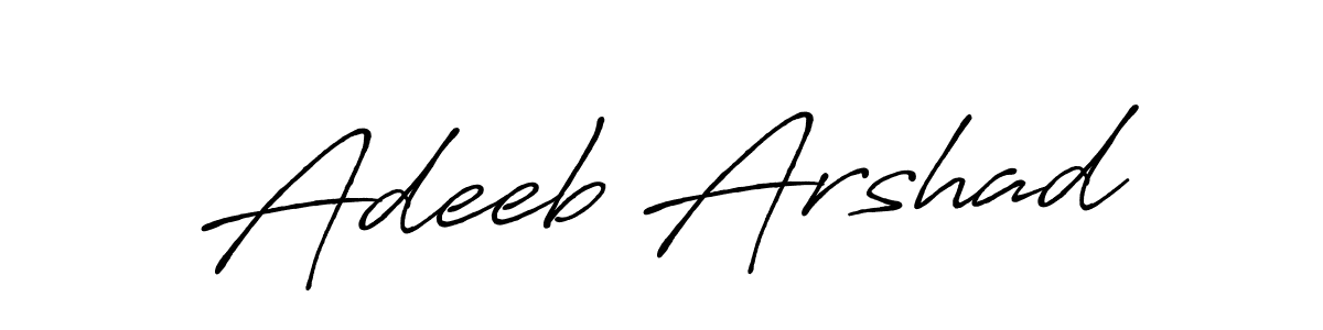 Also You can easily find your signature by using the search form. We will create Adeeb Arshad name handwritten signature images for you free of cost using Antro_Vectra_Bolder sign style. Adeeb Arshad signature style 7 images and pictures png