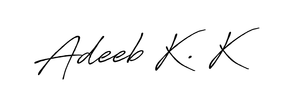 if you are searching for the best signature style for your name Adeeb K. K. so please give up your signature search. here we have designed multiple signature styles  using Antro_Vectra_Bolder. Adeeb K. K signature style 7 images and pictures png
