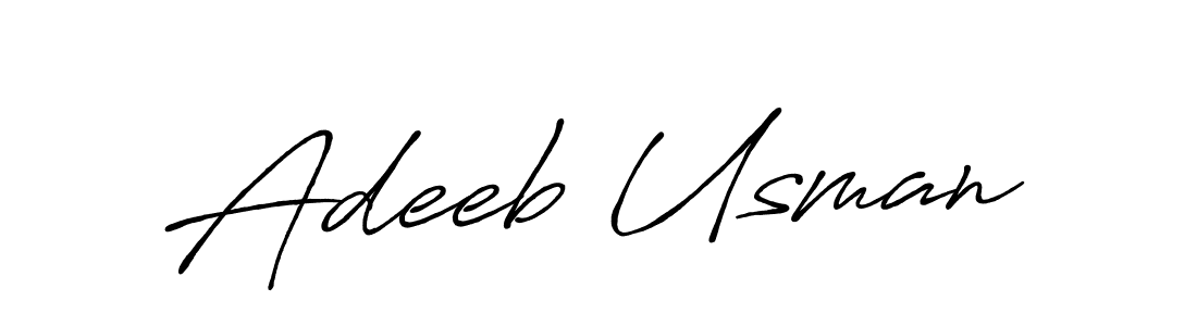 Here are the top 10 professional signature styles for the name Adeeb Usman. These are the best autograph styles you can use for your name. Adeeb Usman signature style 7 images and pictures png