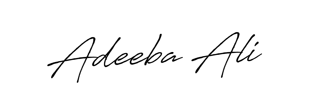 Design your own signature with our free online signature maker. With this signature software, you can create a handwritten (Antro_Vectra_Bolder) signature for name Adeeba Ali. Adeeba Ali signature style 7 images and pictures png