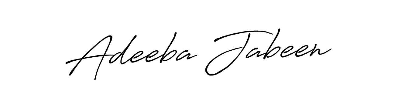 Adeeba Jabeen stylish signature style. Best Handwritten Sign (Antro_Vectra_Bolder) for my name. Handwritten Signature Collection Ideas for my name Adeeba Jabeen. Adeeba Jabeen signature style 7 images and pictures png