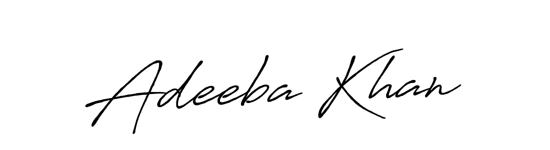 It looks lik you need a new signature style for name Adeeba Khan. Design unique handwritten (Antro_Vectra_Bolder) signature with our free signature maker in just a few clicks. Adeeba Khan signature style 7 images and pictures png