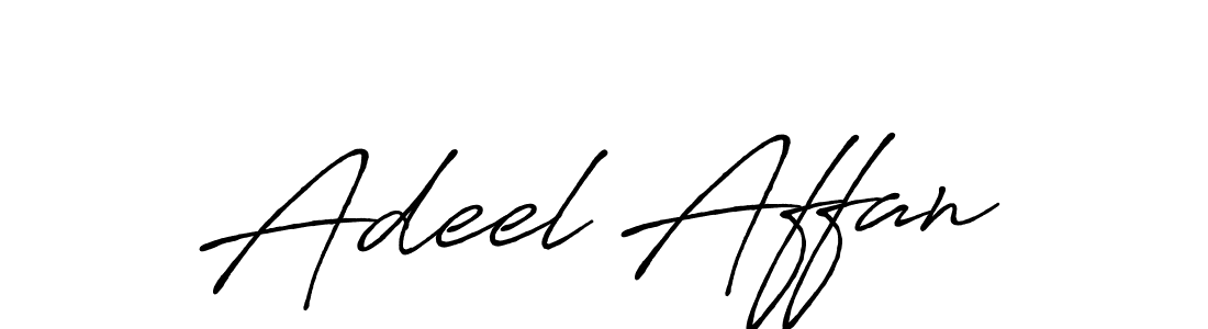 How to make Adeel Affan name signature. Use Antro_Vectra_Bolder style for creating short signs online. This is the latest handwritten sign. Adeel Affan signature style 7 images and pictures png