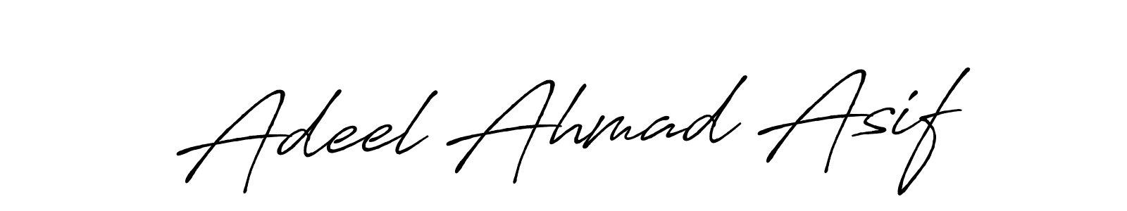 The best way (Antro_Vectra_Bolder) to make a short signature is to pick only two or three words in your name. The name Adeel Ahmad Asif include a total of six letters. For converting this name. Adeel Ahmad Asif signature style 7 images and pictures png