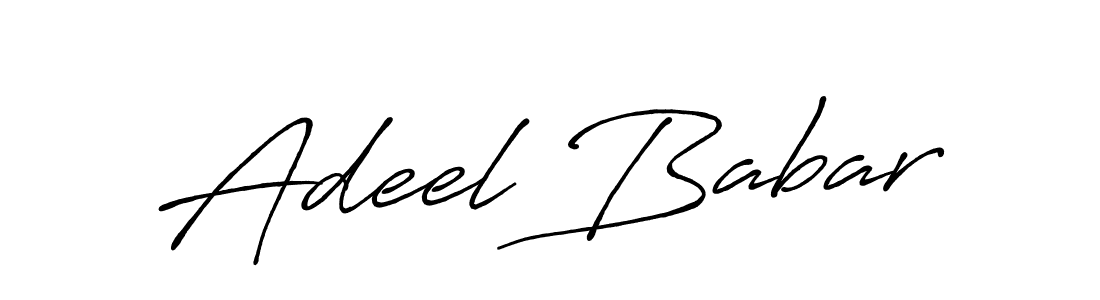 How to make Adeel Babar signature? Antro_Vectra_Bolder is a professional autograph style. Create handwritten signature for Adeel Babar name. Adeel Babar signature style 7 images and pictures png