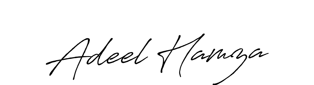 Create a beautiful signature design for name Adeel Hamza. With this signature (Antro_Vectra_Bolder) fonts, you can make a handwritten signature for free. Adeel Hamza signature style 7 images and pictures png